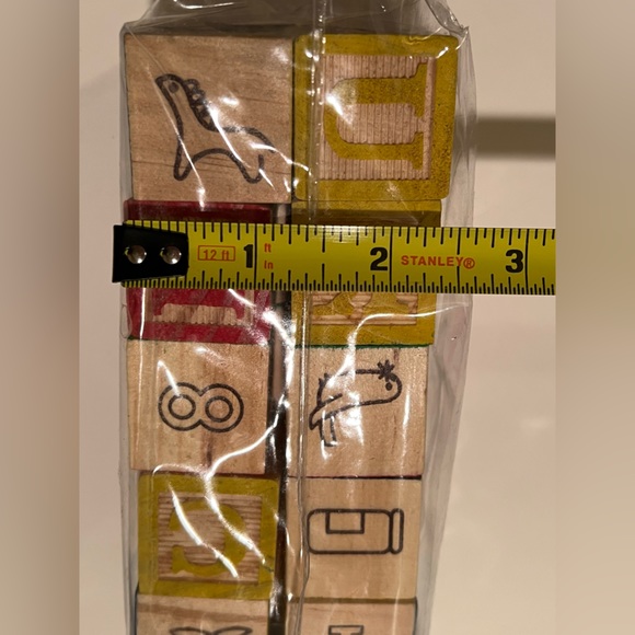 NWOT KID’S WOODEN ALPHABET/ LEARNING BLOCKS. - Picture 5 of 6